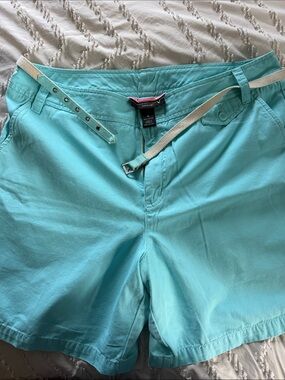 Venezia High Waist Ladies Shorts in Aqua